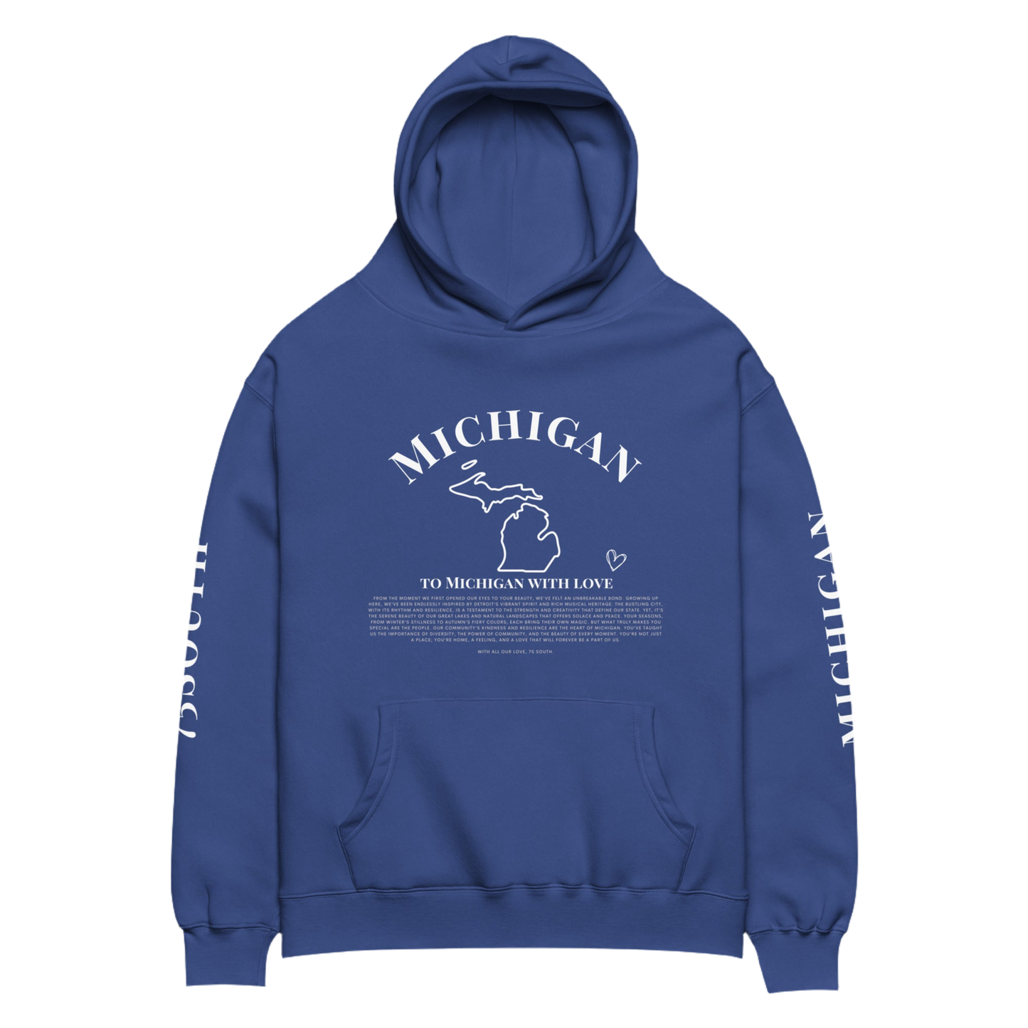 To Michigan with Love Unisex oversized hoodie