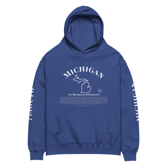 To Michigan with Love Unisex oversized hoodie