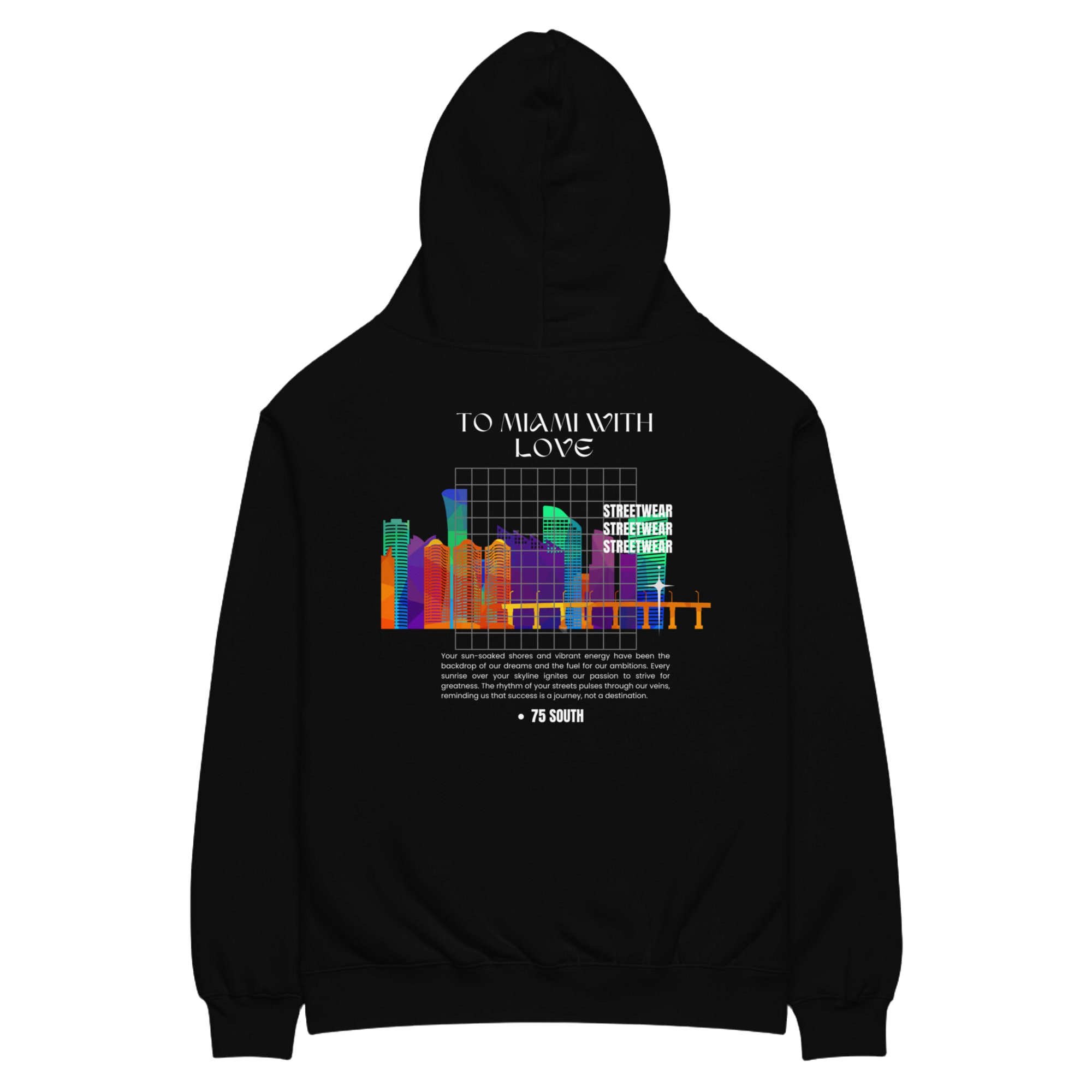 To Miami with Love City View Unisex oversized hoodie