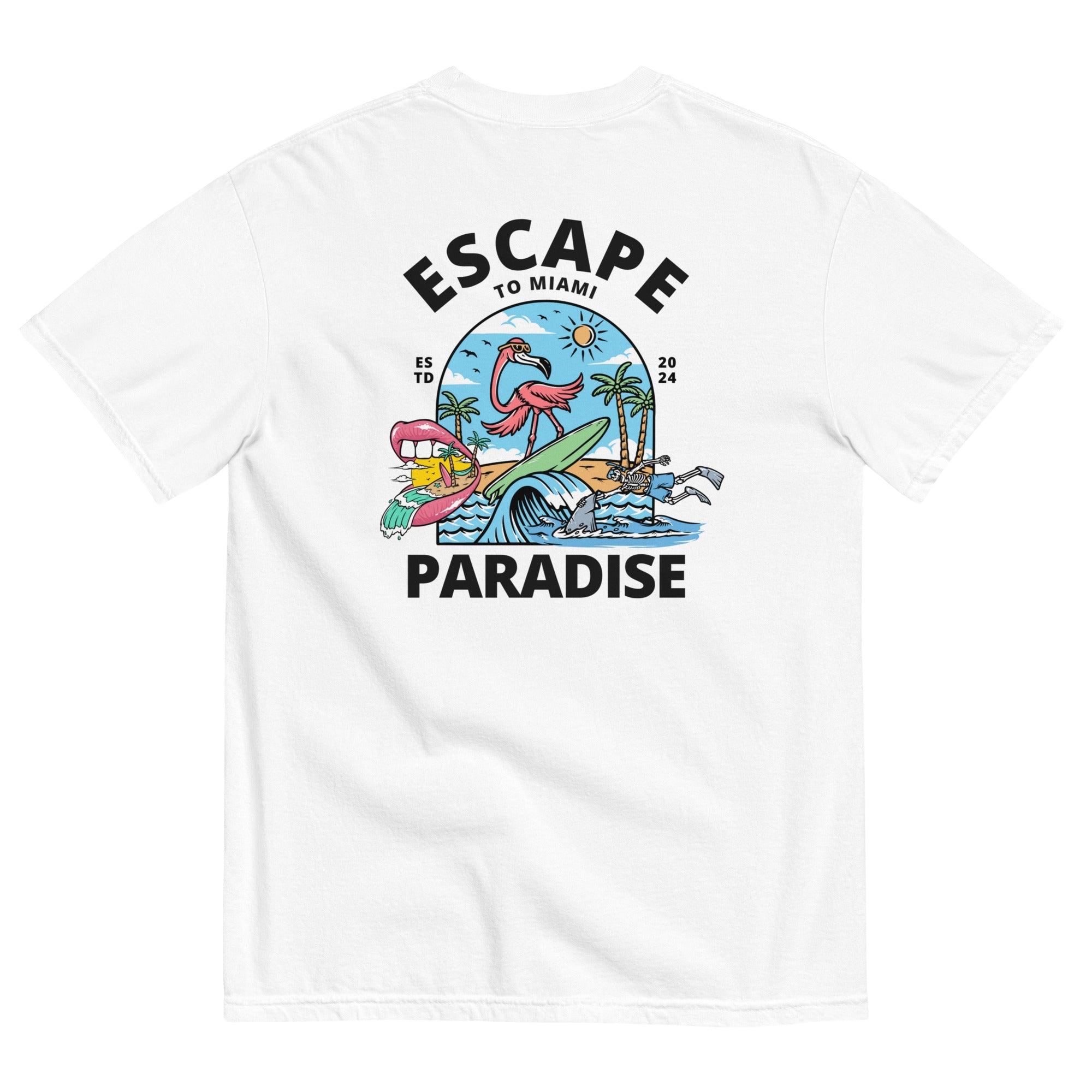 Escape to Miami Paradise Unisex t-shirt