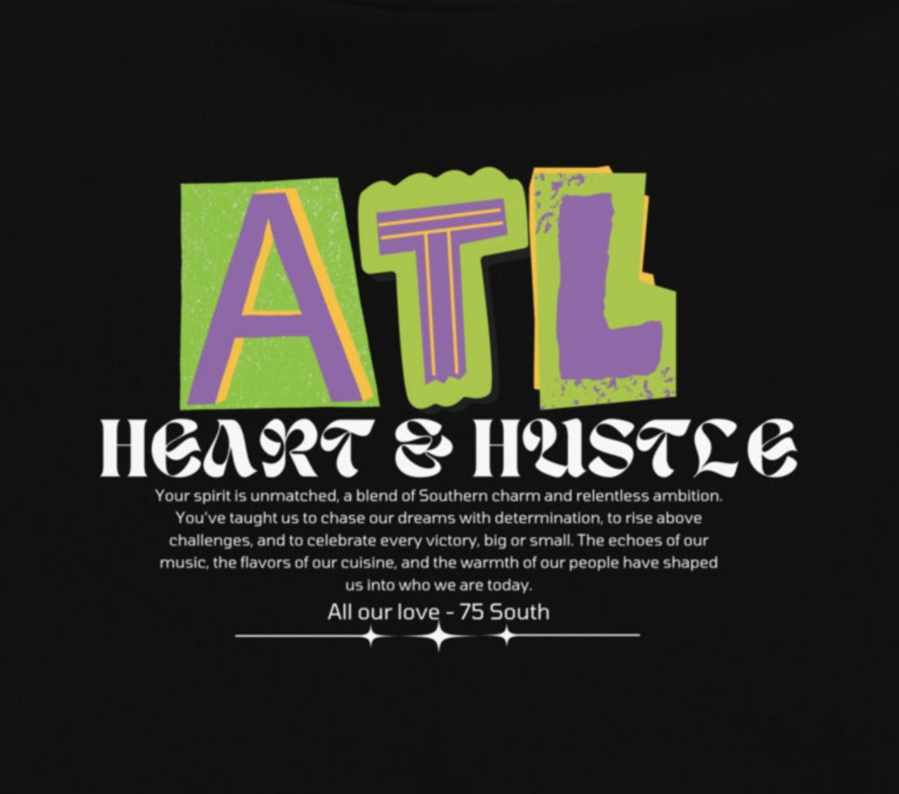 Atlanta Heart & Hustle Unisex oversized hoodie