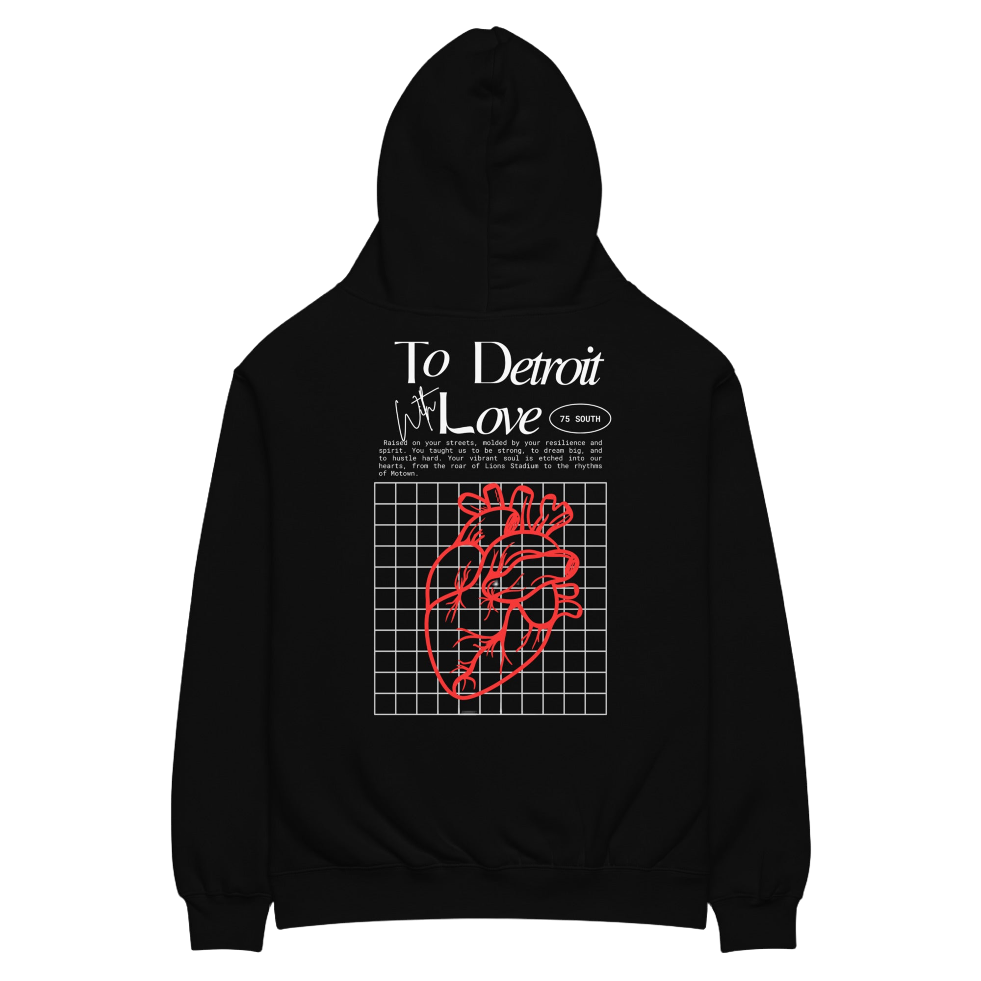 With All Our Love Red Heart Unisex oversized hoodie