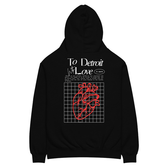 With All Our Love Red Heart Unisex oversized hoodie