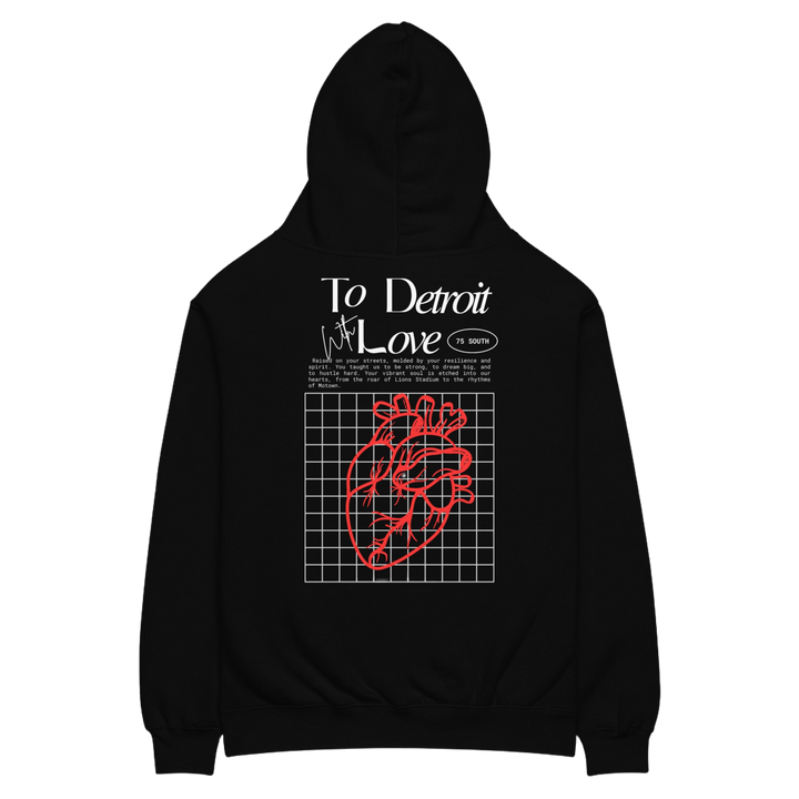 With All Our Love Red Heart Unisex oversized hoodie