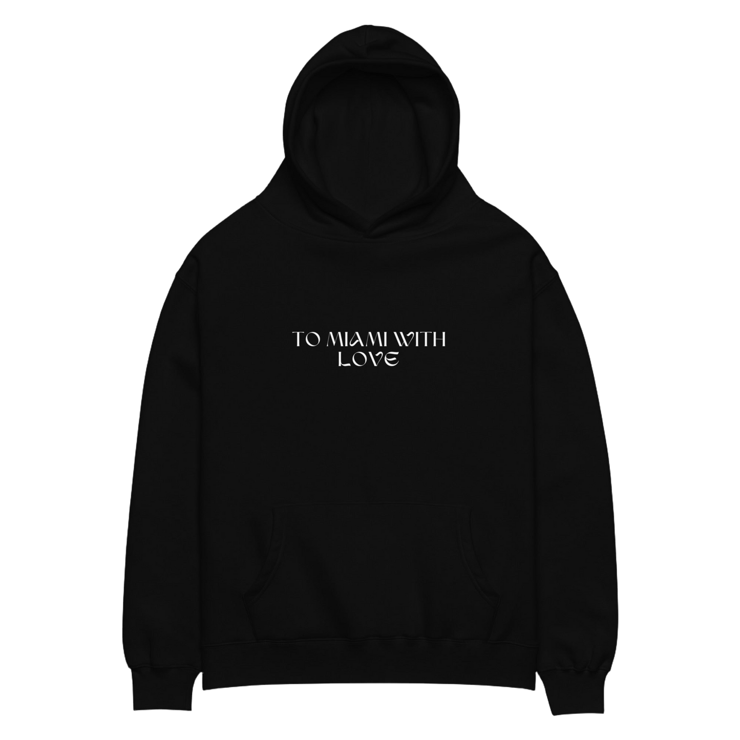 To Miami with Love City View Unisex oversized hoodie