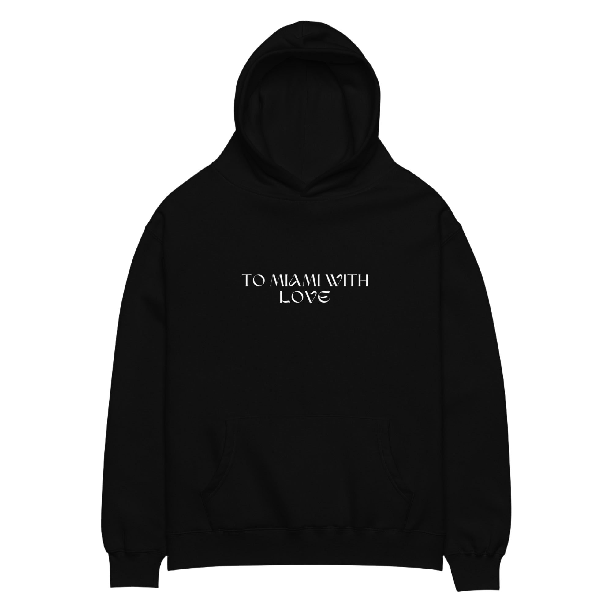 To Miami with Love City View Unisex oversized hoodie