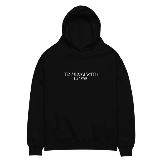 To Miami with Love City View Unisex oversized hoodie