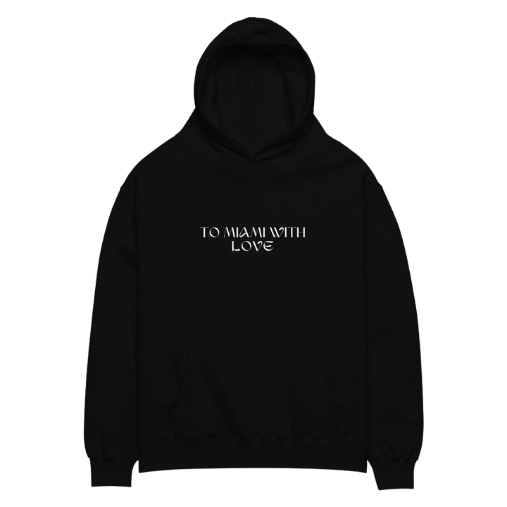 To Miami with Love City View Unisex oversized hoodie