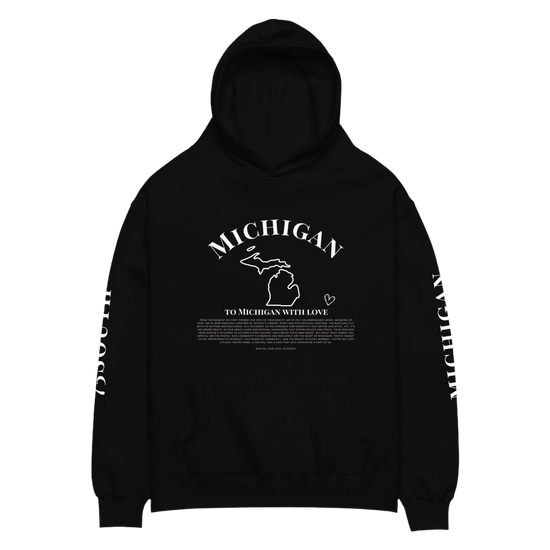 To Michigan with Love Unisex oversized hoodie