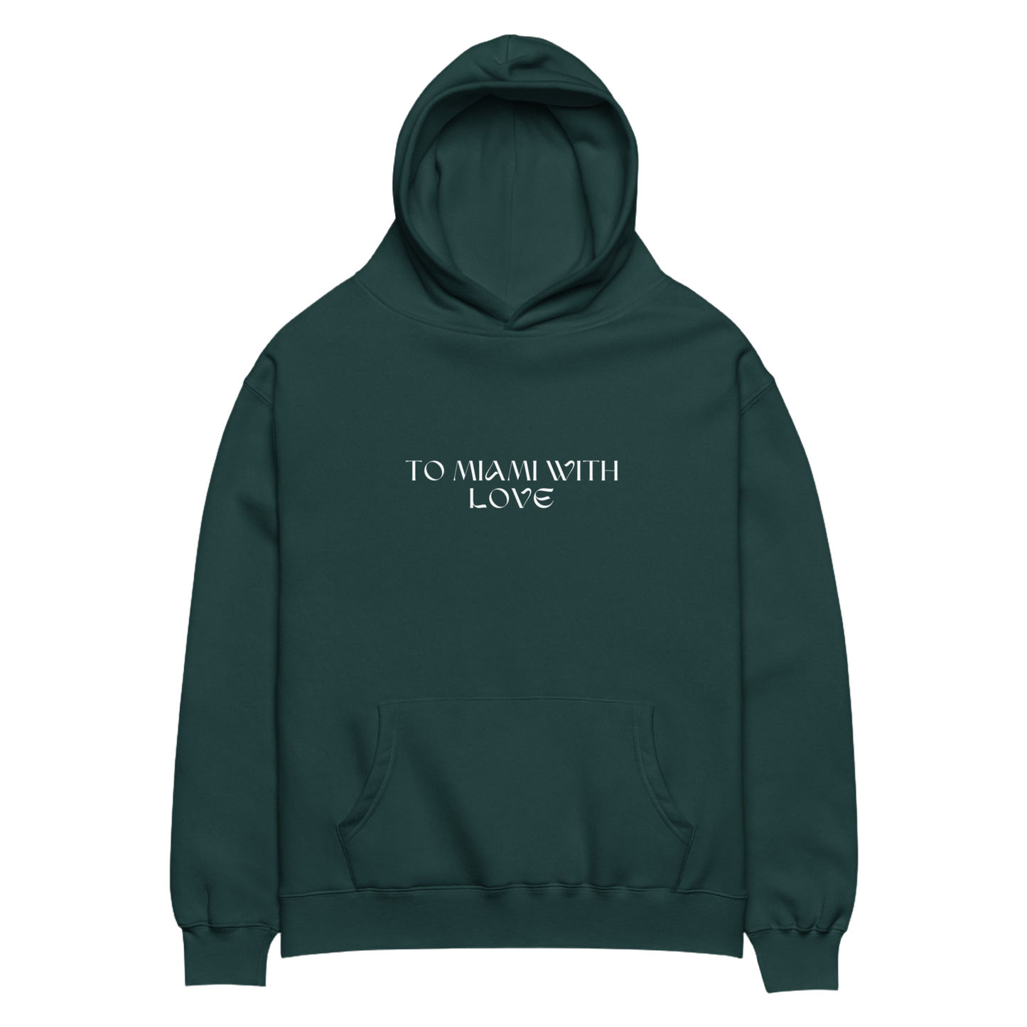 To Miami with Love City View Unisex oversized hoodie