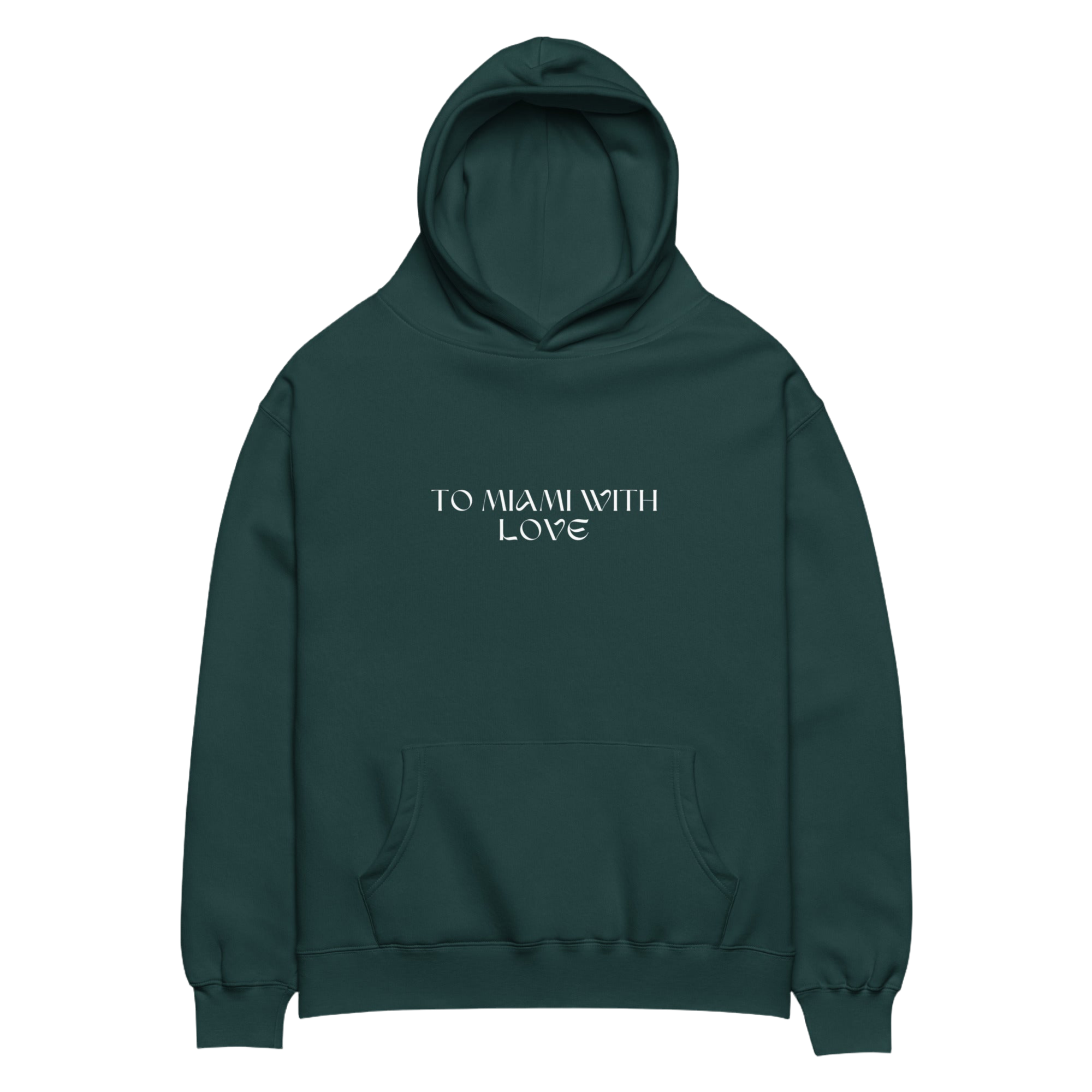 To Miami with Love City View Unisex oversized hoodie