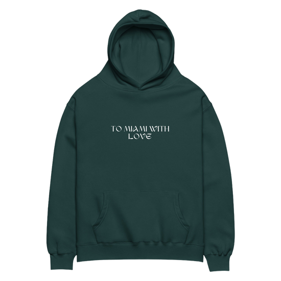 To Miami with Love City View Unisex oversized hoodie